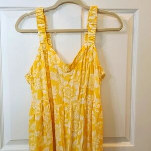 Terra and Sky Plus Yellow Maxi Dress 0X NWT